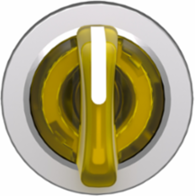 Harmony XB4 Illuminated Selector Switch Head, 30.5mm, Yellow, 3 Positions
