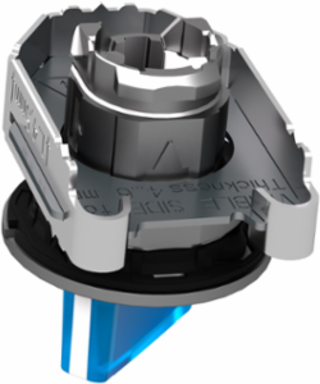 Harmony XB4 Illuminated Selector Switch Head, 30mm, Blue Handle, IP69 Protection