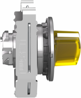Harmony XB4 Illuminated Selector Switch Head, 30.5mm, Yellow, 2 Positions, IP69