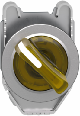 Harmony XB4 Illuminated Selector Switch Head, 30.5mm, Yellow, 2 Positions, IP69