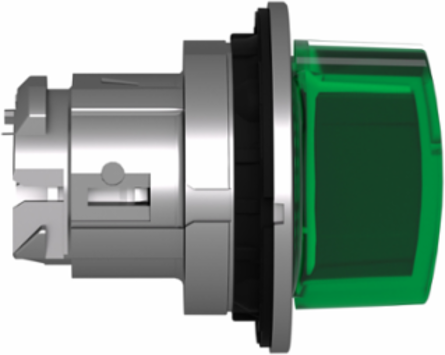 Harmony XB4 Selector Switch Head, 30mm, Green, IP69, 3 Positions