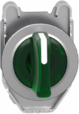 Harmony XB4 Selector Switch Head, 30.5mm, Green Handle, IP69 Protection