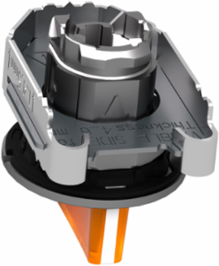 Harmony XB4 Selector Switch Head, 30.5mm, Metal, Orange, 3 Positions