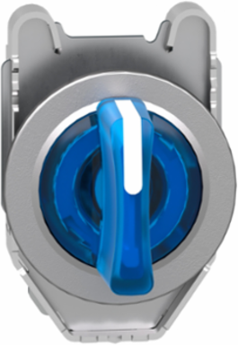 Harmony XB4 30mm Illuminated Selector Switch Head, Blue Handle, 3 Positions