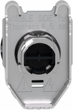 Harmony XB4 Non-Illuminated Pushbutton Head, 30.5 mm, IP69 Protection