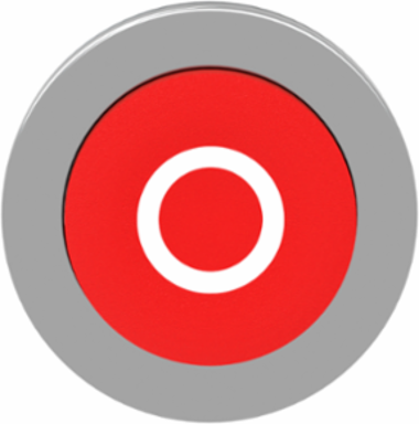 Harmony XB4 Red Push Button Head, 30.5mm, Spring Return, IP69