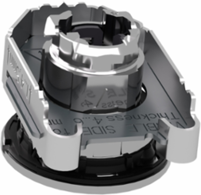 Harmony XB4 Pilot Light Head, 30mm, White, Built-in Flush, Universal LED