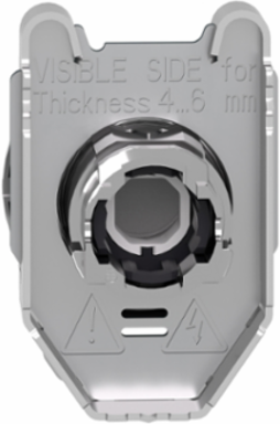 Harmony XB4 Pilot Light Head, 30mm, White, Built-in Flush, Universal LED