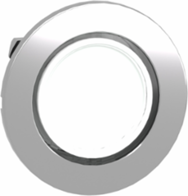 Harmony XB4 Pilot Light Head, 30mm, White, Built-in Flush, Universal LED