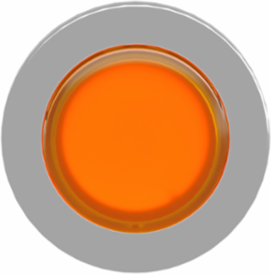Harmony XB4 30mm Illuminated Push Button Head, Orange, IP69, Spring Return