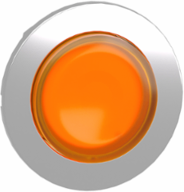 Harmony XB4 30mm Illuminated Push Button Head, Orange, IP69, Spring Return