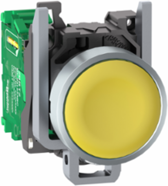 Harmony XB5R Wireless Push Button Transmitter, 22mm, Yellow, IP66/IP67/IP69K