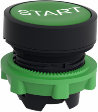 Harmony XB5 Green Flush Push Button Head, 22mm, Spring Return, IP66
