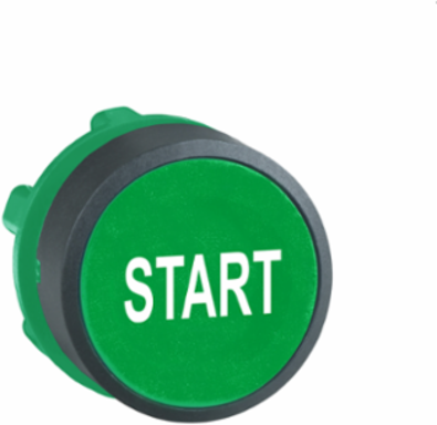 Harmony XB5 Green Flush Push Button Head, 22mm, Spring Return, IP66