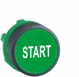 Harmony XB5 Green Flush Push Button Head, 22mm, Spring Return, IP66