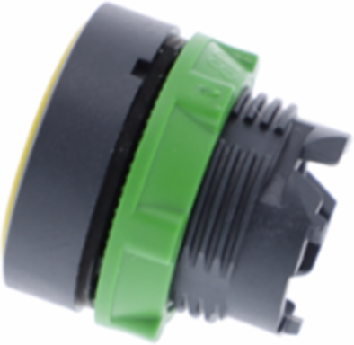 Harmony XB5 Yellow Push Button Head, 22mm, Spring Return, IP66/IP67/IP69K