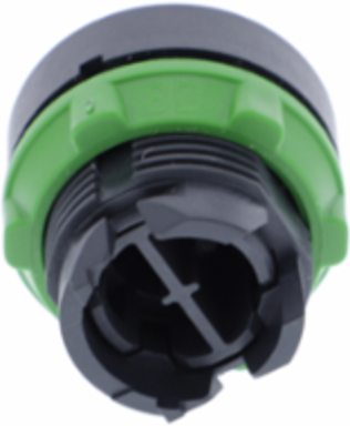 Harmony XB5 Yellow Push Button Head, 22mm, Spring Return, IP66/IP67/IP69K