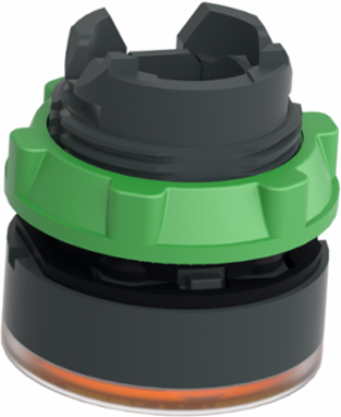 Harmony XB5 Illuminated Push Button Head, 22mm, Orange, IP69K