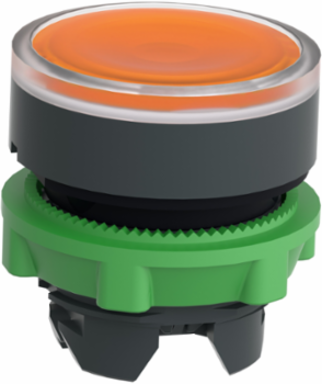 Harmony XB5 Illuminated Push Button Head, 22mm, Orange, IP69K
