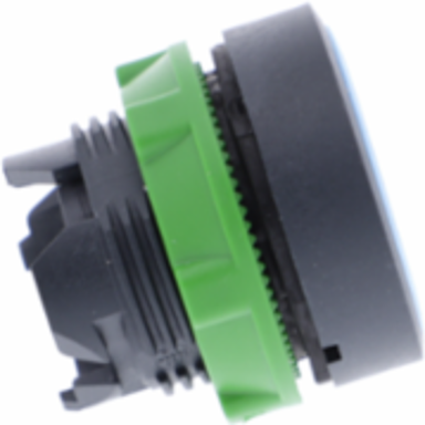 Harmony XB5 22mm Blue Flush Push Button Head, Spring Return, IP66/IP67