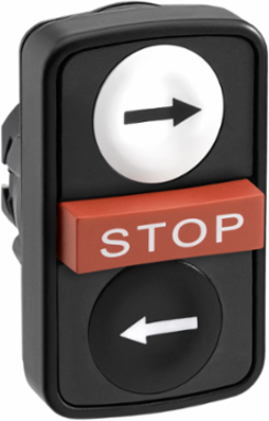 Harmony XB5 Triple Head Push Button, 22mm, IP67, -25 to 70°C