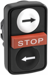 Harmony XB5 Triple Head Push Button, 22mm, IP67, -25 to 70°C