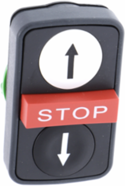 Harmony XB5 Triple Head Push Button, 22mm, IP67, Impact & Vibration Resistant