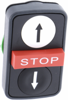 Harmony XB5 Triple Head Push Button, 22mm, IP67, Impact & Vibration Resistant
