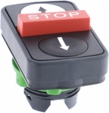 Harmony XB5 Triple Head Push Button, 22mm, IP67, Impact & Vibration Resistant