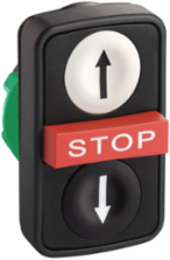 Harmony XB5 Triple Head Push Button, 22mm, IP67, Impact & Vibration Resistant