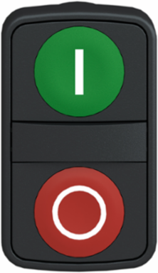 Harmony XB5 Double Head Push Button 22mm, IP66, Green I & Red O