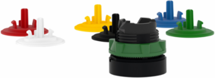 Harmony XB5 Push Button Head, 22mm, Spring Return, IP66 Rated, 6 Color Caps