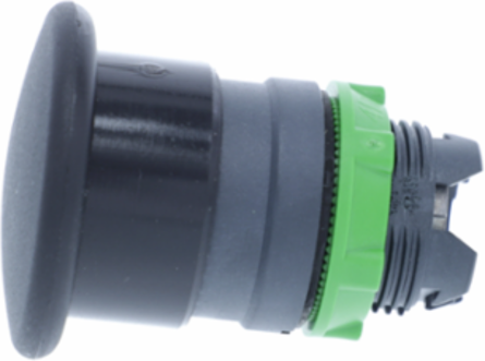 Harmony XB5 Black Mushroom Pushbutton Head 40mm, Spring Return, IP66/IP69K