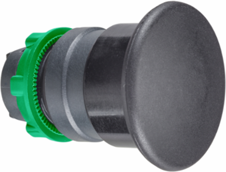 Harmony XB5 Black Mushroom Pushbutton Head 40mm, Spring Return, IP66/IP69K