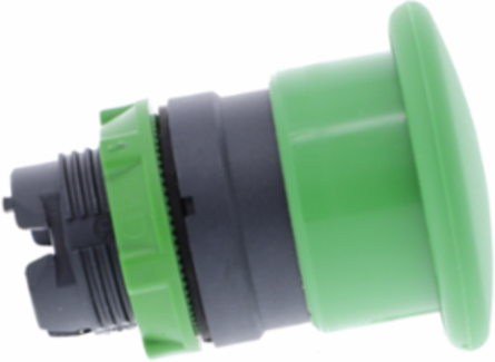 Harmony XB5 Green Mushroom Push Button Head 40mm, IP66/IP69K, 22mm Cutout