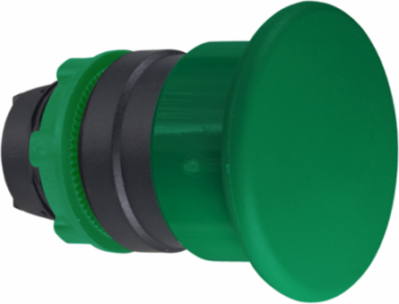 Harmony XB5 Green Mushroom Push Button Head 40mm, IP66/IP69K, 22mm Cutout