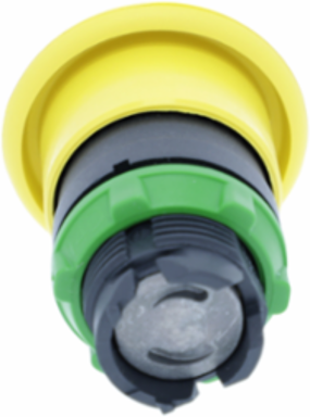 Harmony XB5 Yellow Mushroom Pushbutton Head, 40mm, Spring Return, IP66