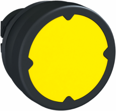 Harmony XB5 Yellow Push Button Head, IP66, 22mm Cutout, Spring Return