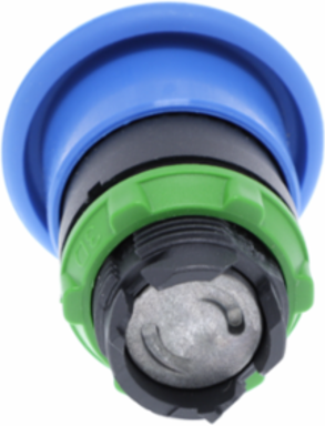 Harmony XB5 40mm Blue Mushroom Push Button Head, IP66/IP69K, Spring Return