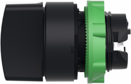 Harmony XB5 Selector Switch Head, Plastic, Black, 22mm, 3 Positions, IP69K