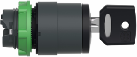 Harmony XB5 Key Switch Head, 22mm, 3 Positions, IP66, Black
