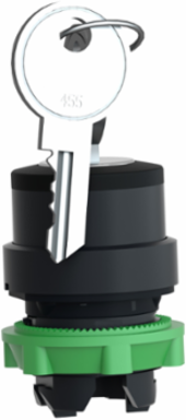 Harmony XB5 Key Switch Selector Head, 22mm, IP66, 3 Positions