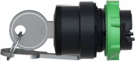 Harmony XB5 Key Selector Switch Head, 22mm, Key 455, 2 Positions, IP66