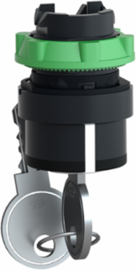 Harmony XB5 Key Selector Switch Head, 22mm, 3 Positions, IP66