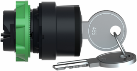 Harmony XB5 Key Selector Switch Head, 22mm, 3 Positions, IP66
