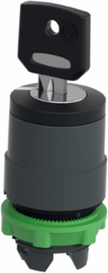 Harmony XB5 Key Selector Switch Head, 22mm, Key 455, IP66, Plastic