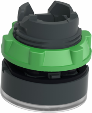 Harmony XB5 Illuminated Push Button Head, 22mm, IP66, Dark Grey Plastic