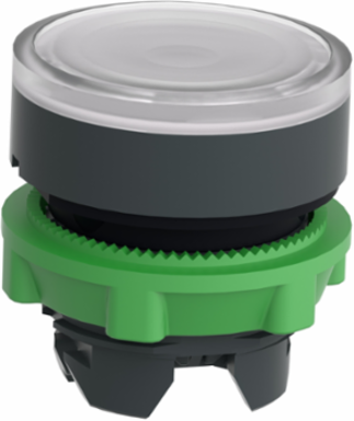 Harmony XB5 Illuminated Push Button Head, 22mm, IP66, Dark Grey Plastic