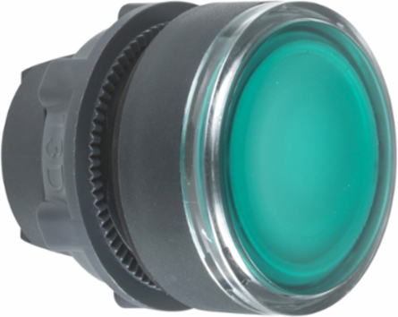 Harmony XB5 22mm Green Illuminated Push Button Head, IP66, 5 Million Cycles