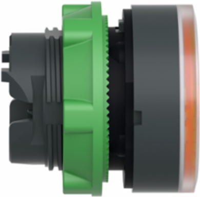 Harmony XB5 Illuminated Push Button Head, 22mm, IP66, Orange Flush